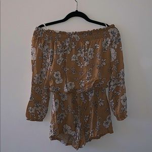 Off the shoulder romper